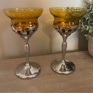 Art Deco wine goblets